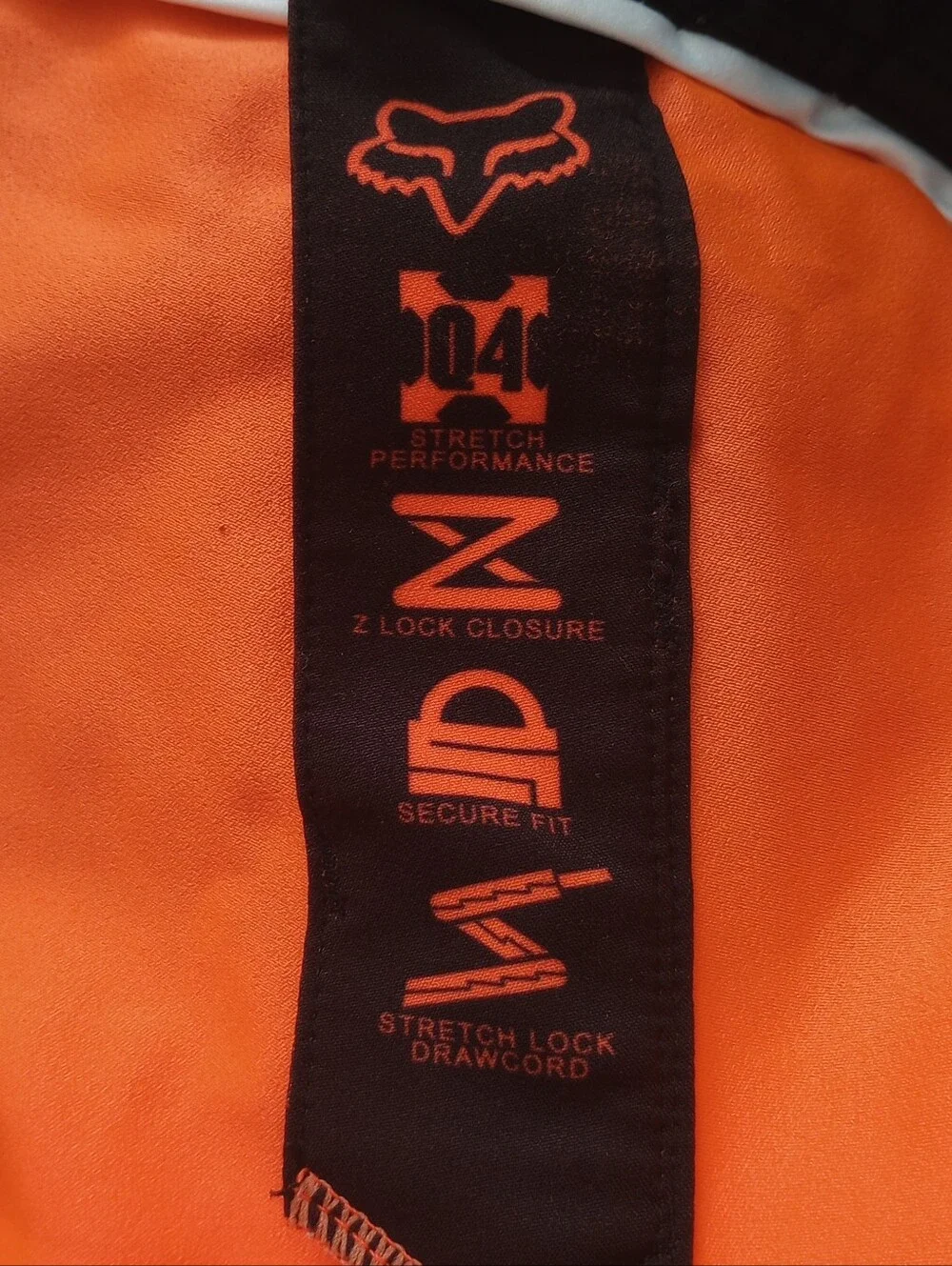 FOX Orange And Black Swim Trunks